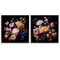 Stupell Industries Exquisite Floral Arrangement 2 pc Framed Giclee Wall Art Set Design by Lazar Studio